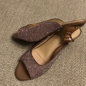 Alex Marie Sparkling Brown Mules